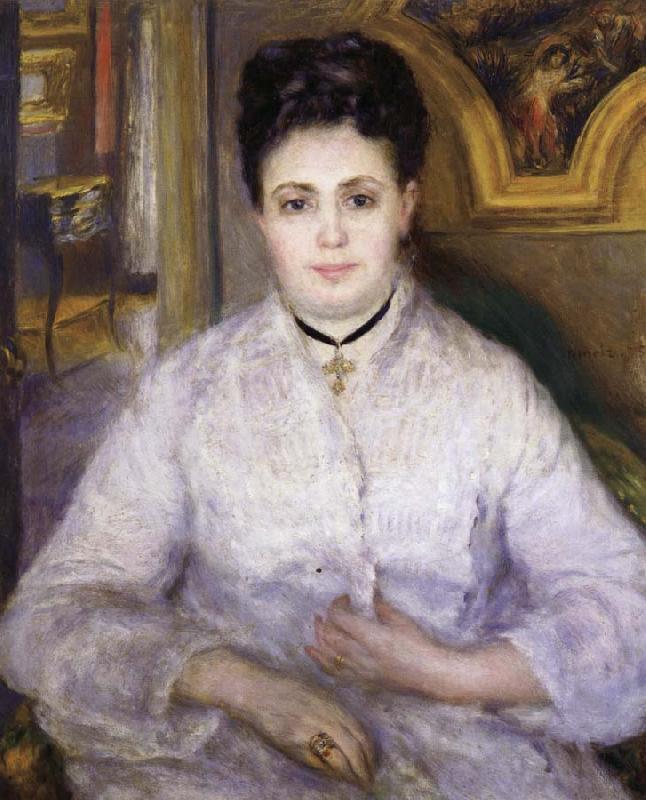 Pierre Renoir Madame Victor Chocquet oil painting picture